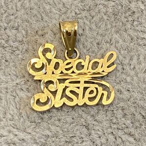 14k‎ Yellow Gold Michael Anthony Special Sister Pendant Love